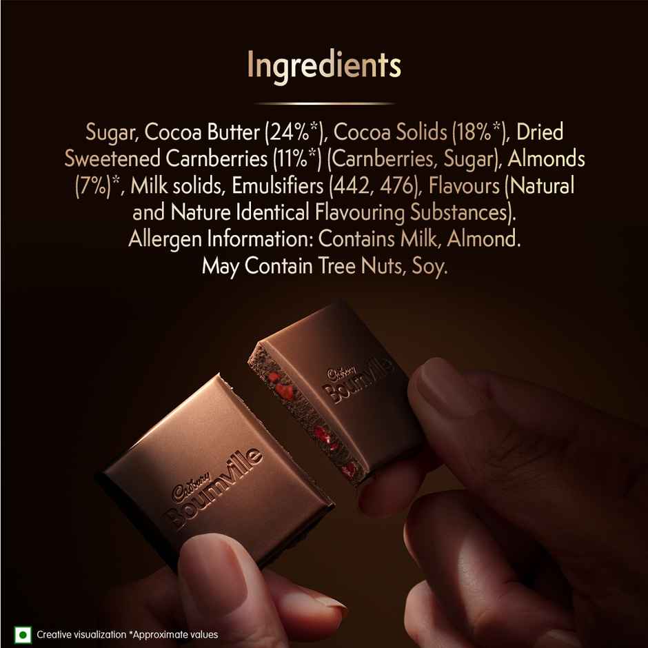 Ajmal Blu Dreams Eau De Parfum For Men (100ml) & Cadbury Bournville Cranberry 50% Dark Chocolate Bar (78g) Combo