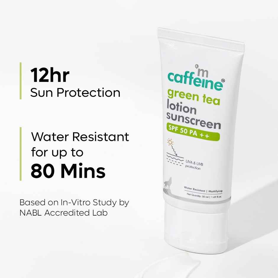 mCaffeine Daily Glow Sunscreen SPF 50 PA++++ With Niacinamide & Green Tea,Uv Protection