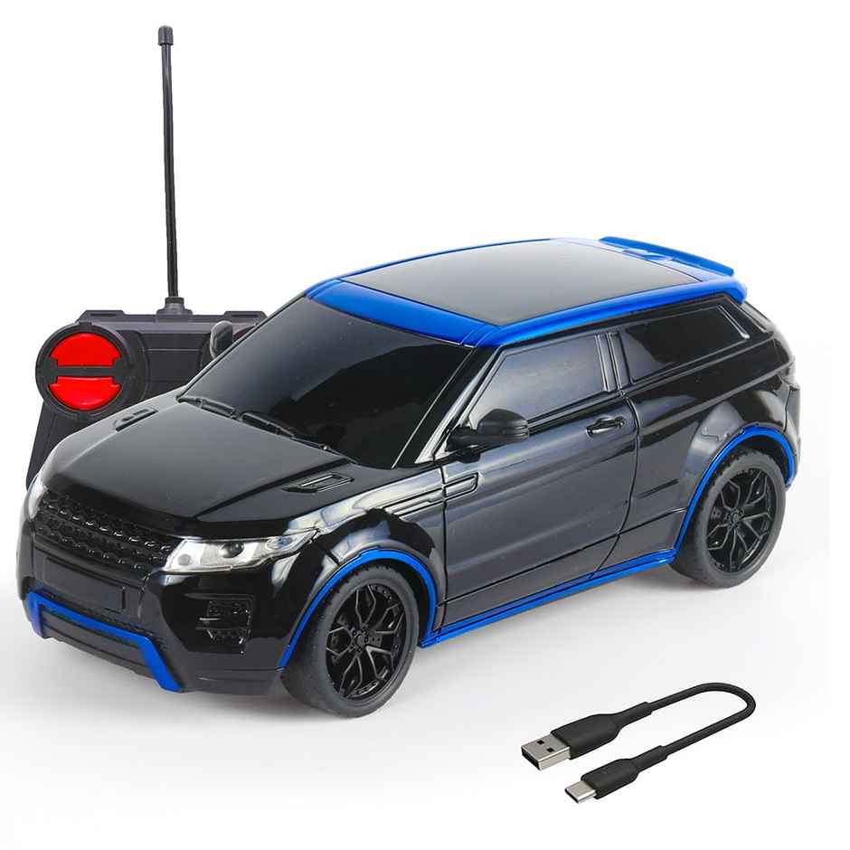 Wembley Remote Control Rc Toy Car 1:24 Scale Mini Remote Car For Kids | Black & Blue