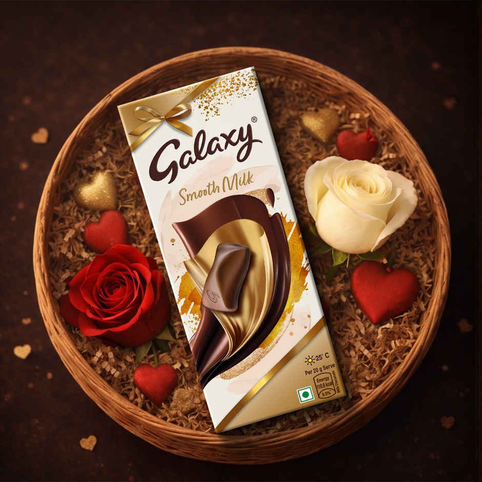 Galaxy Smooth Milk Valentine Chocolate Bar for Gifting 