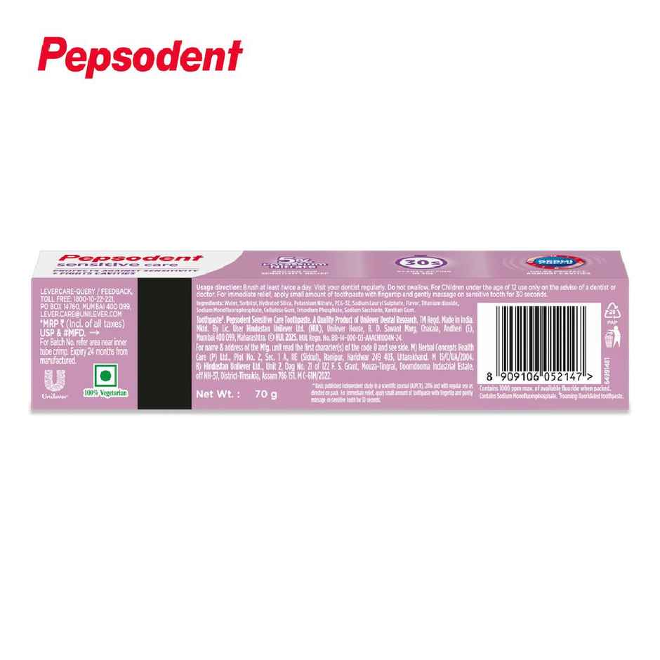 PEPSODENT Sensitive Care with 5 percent Potassium Nitrate Toothpaste