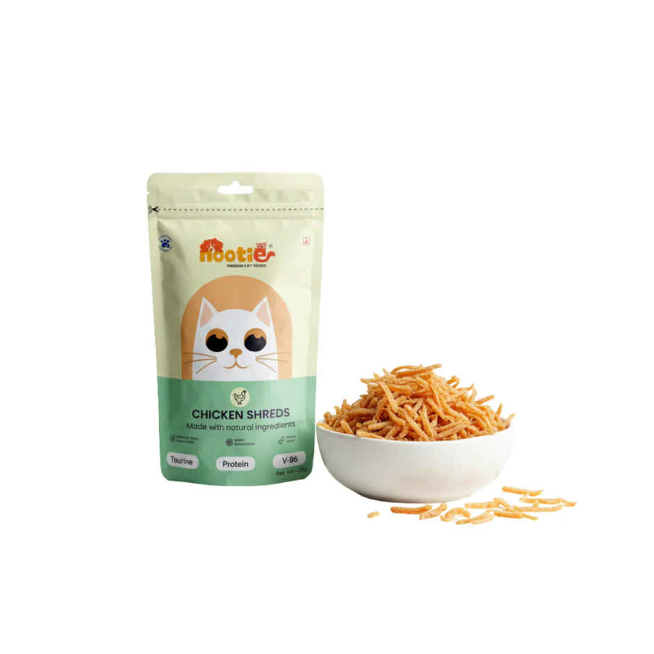 Nooties Premium Cat Treats Chicken Shreds High Protein Taurine Rich Natural Treats