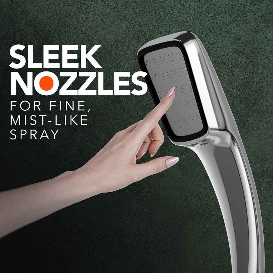 Lorazzo Luxe Hand Shower Set with 1.5 Meter Hose Pipe | SS 304) and Wall Hook