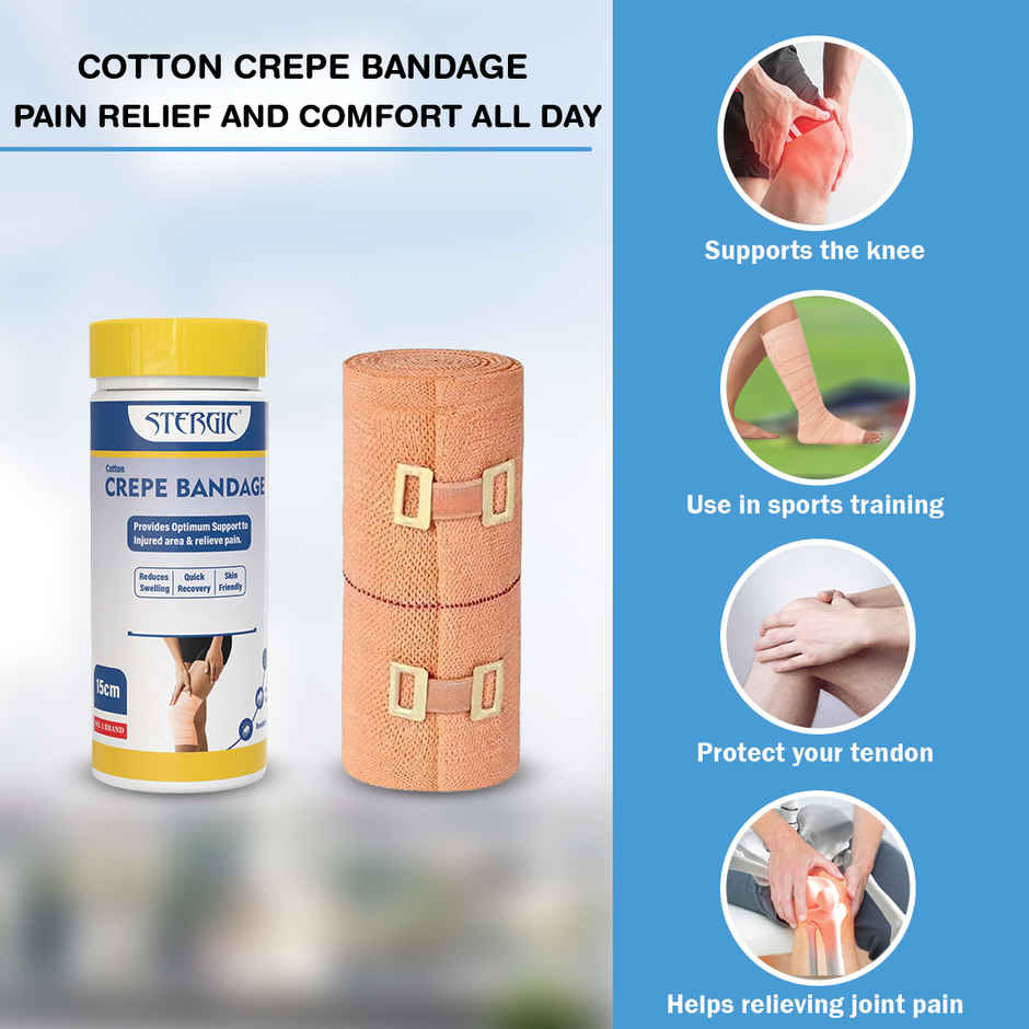 Stergic Crepe Bandage 15 cm x 4 m