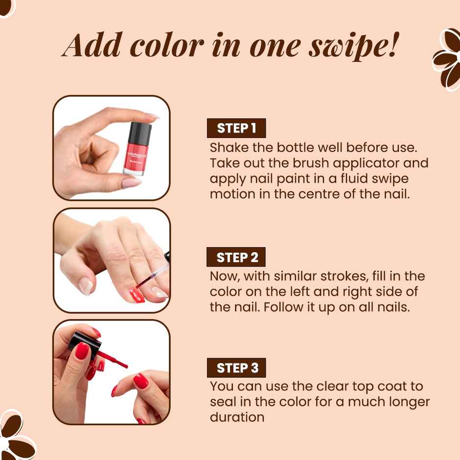 Coloressence Nail Paint Kit | Free Nail Paint Remover | Naturally Yours | Multicolour