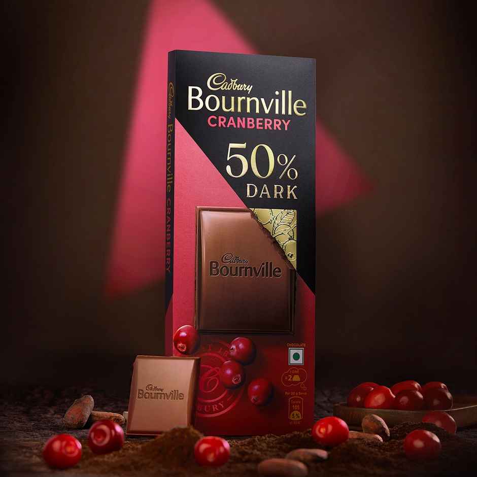 Ajmal Blu Dreams Eau De Parfum For Men (100ml) & Cadbury Bournville Cranberry 50% Dark Chocolate Bar (78g) Combo