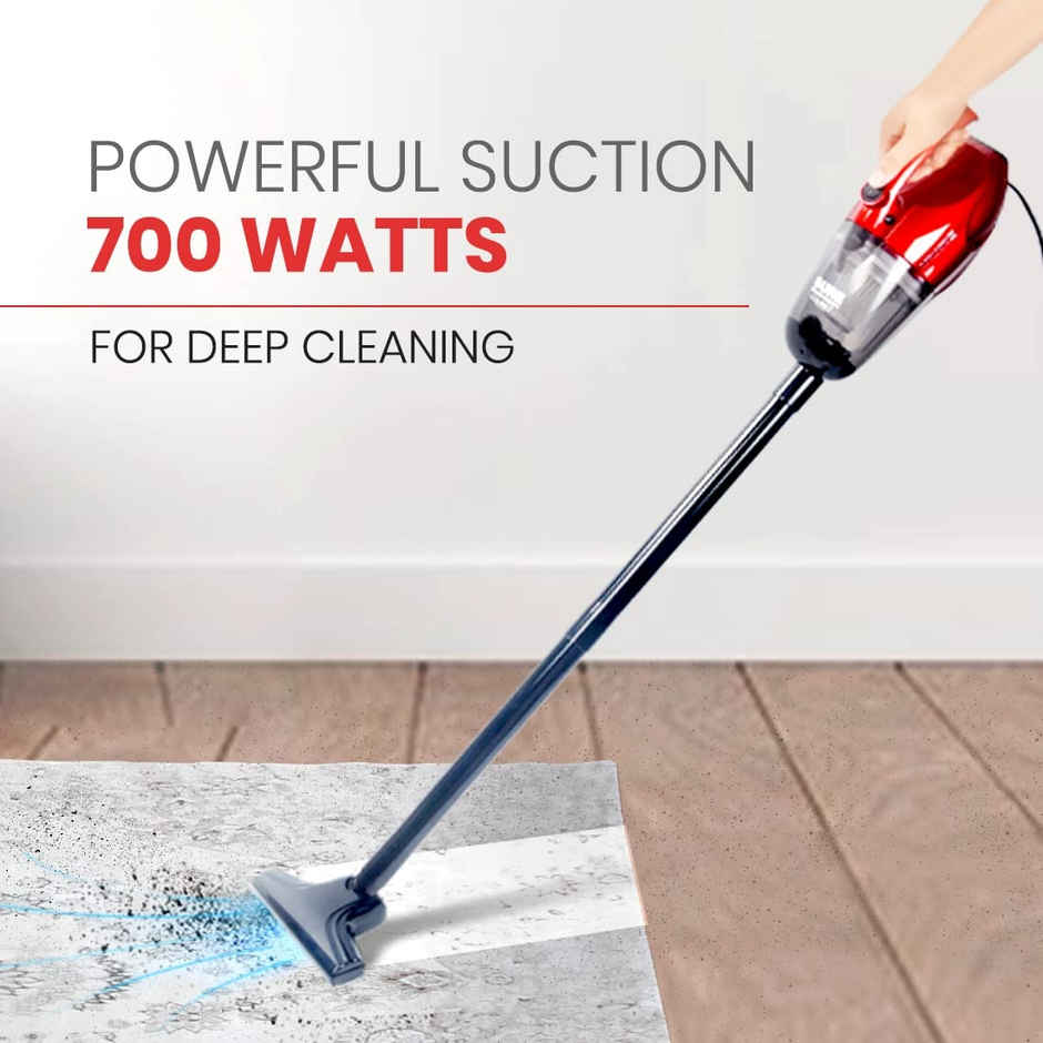 Eureka Forbes Compact 700 Watts Powerful Suction & Blower Vacuum Cleaner (Red & Black)