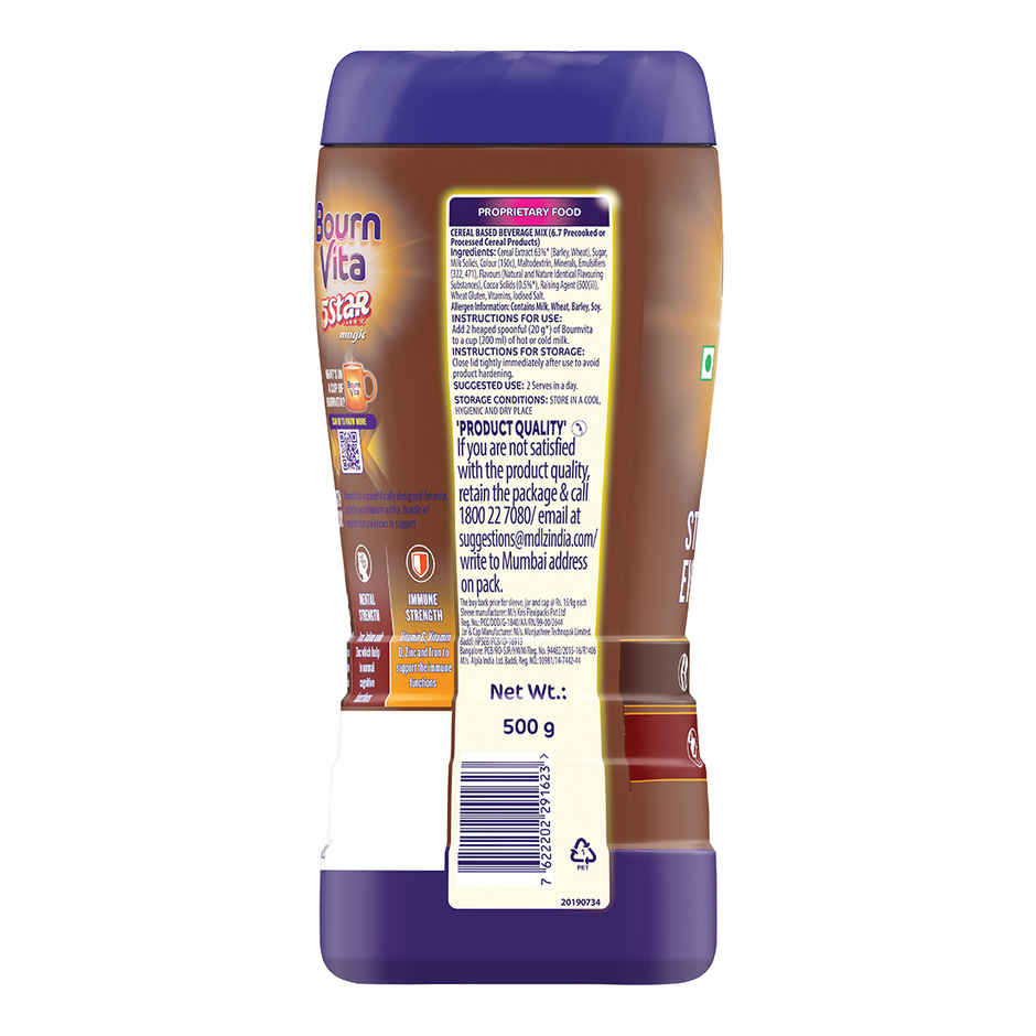 Bournvita 5 star Chocolate Drink Mix | For 5+ years Kids