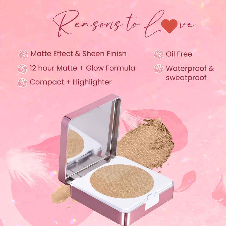 Coloressence Roseate Metallic HighlighterPressed Face Illuminator Powder | Golden Ash