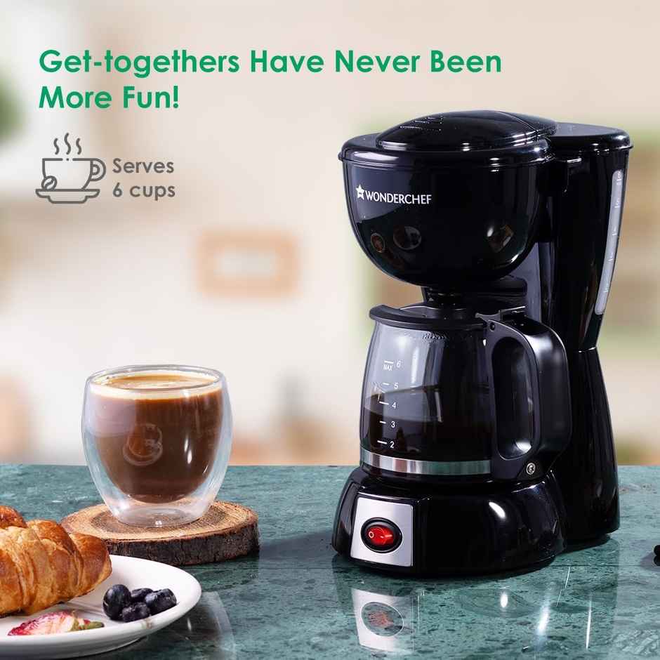 Wonderchef Onyx Brew Coffee Maker - Black