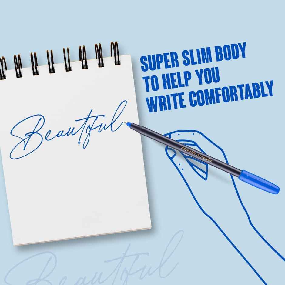 Reynolds Aeroslim Ball Pen Set (25 Pens - 15 Blue Pens; 5 Black Pens; 5 Red Pens)