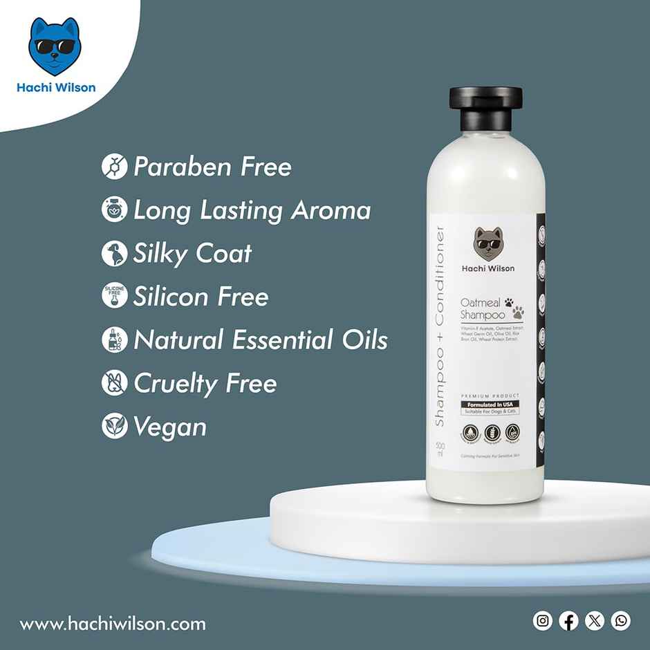 Hachi Wilson Premium Oatmeal Dog Shampoo And Conditioner
