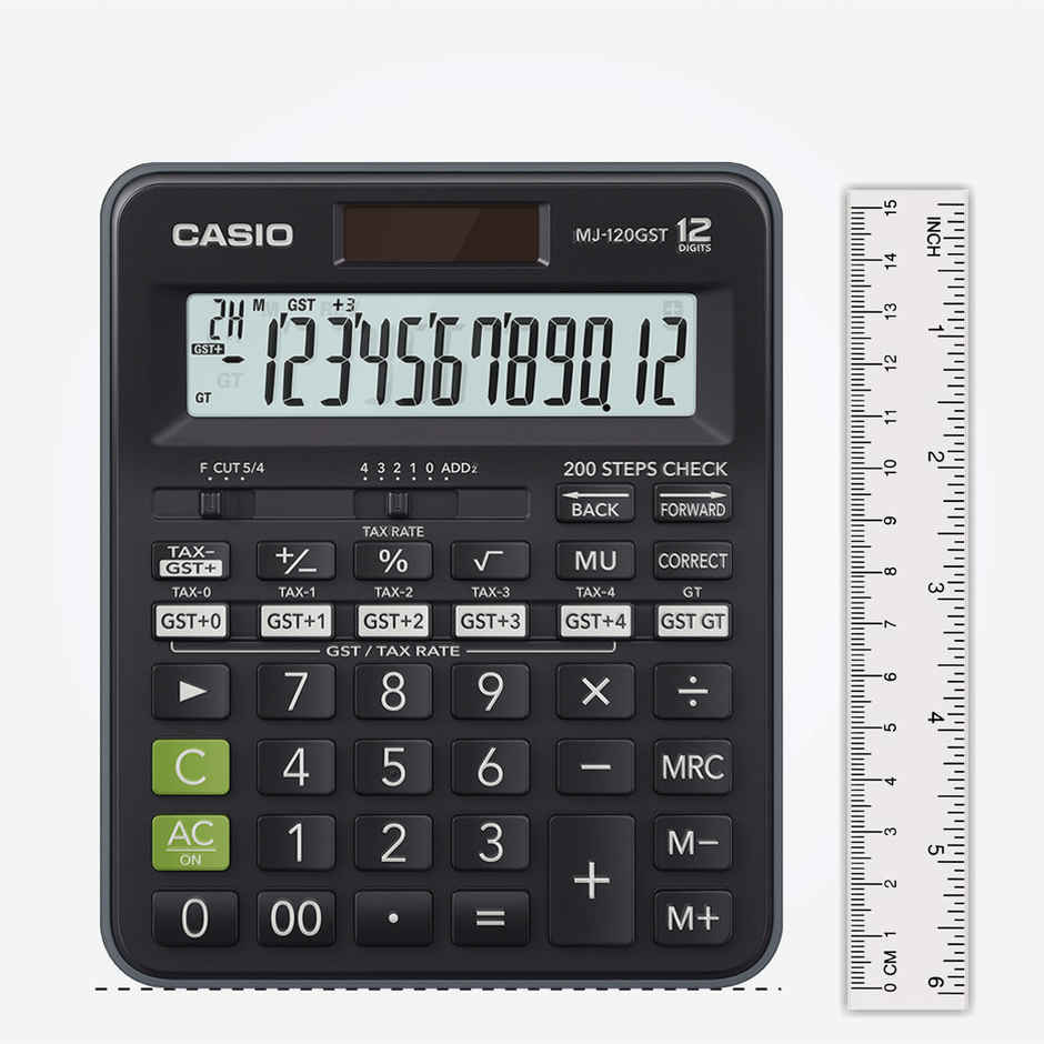 Casio MJ-120GST GST Calculator | Black