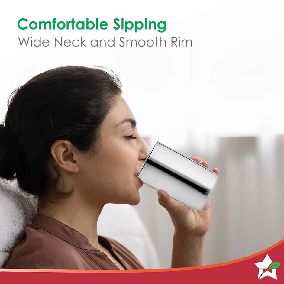 Wonderchef Venice Stainless Steel Glass Set Of 6