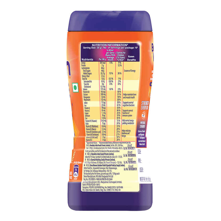 Bournvita Chocolate | Cereal Based Drink Mix Jar