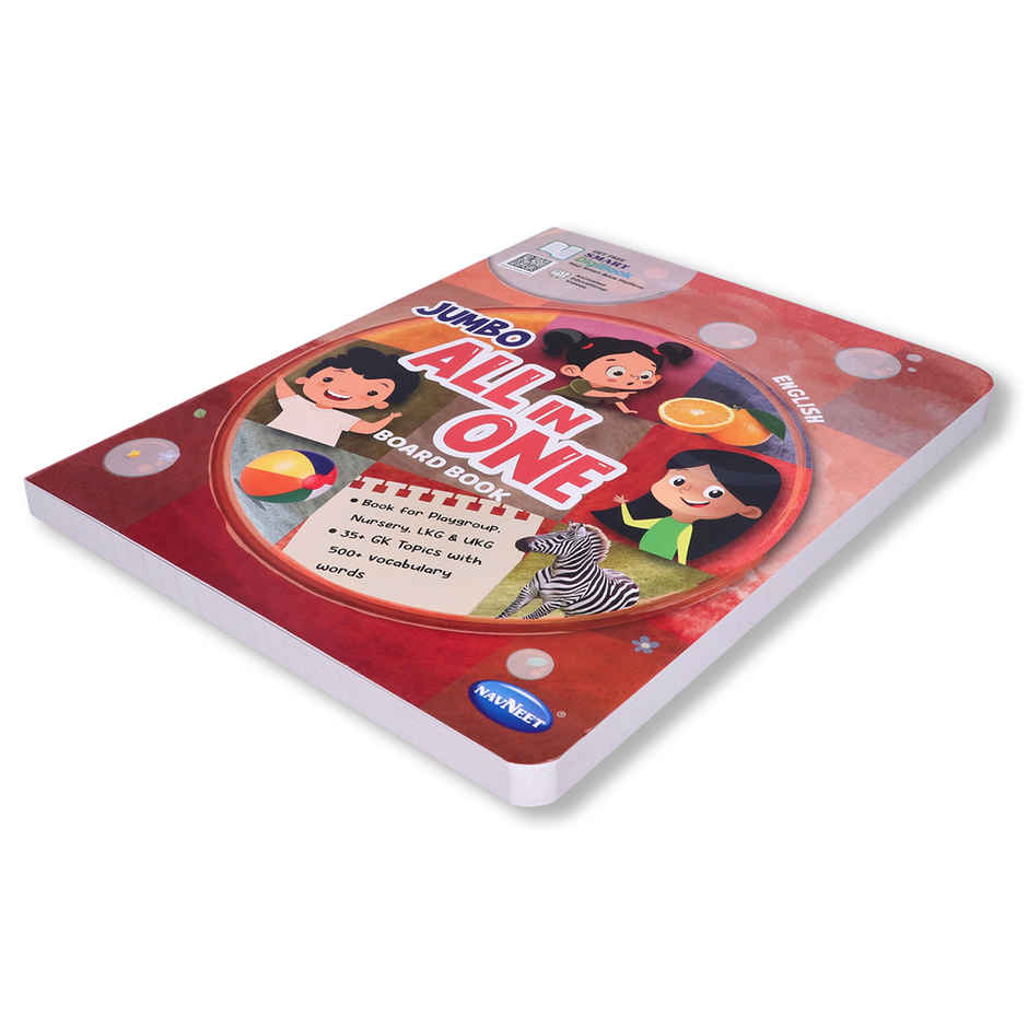 Navneet Jumbo All In One Board Book | Picture Board Book | Animated Interactive Book - Audio Book