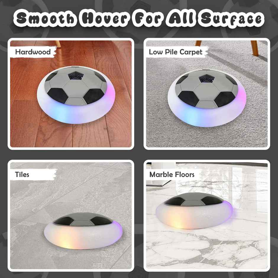 Wembley C-Type Usb Powered Hover Football Indoor Electric Floating Hover Ball Soccer - Grey