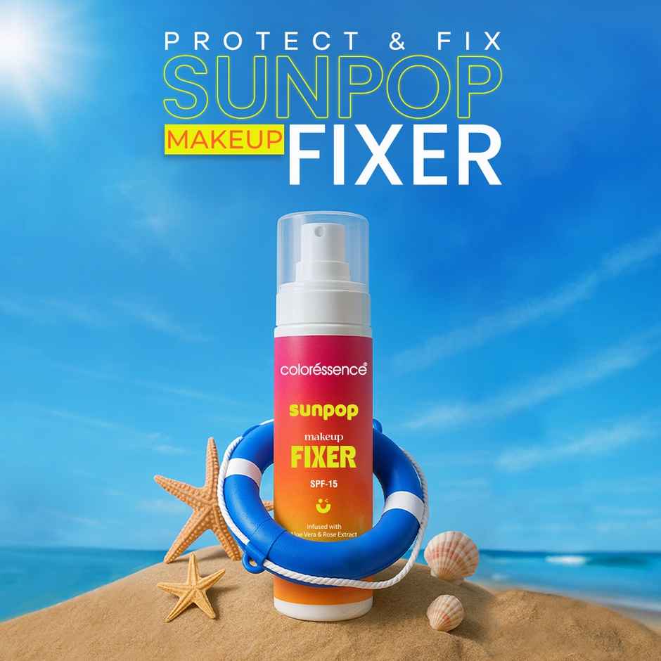 Coloressence Sun Pop Makeup Fixer SPF 15 | Infused with Aloe Vera & Rose Extracts