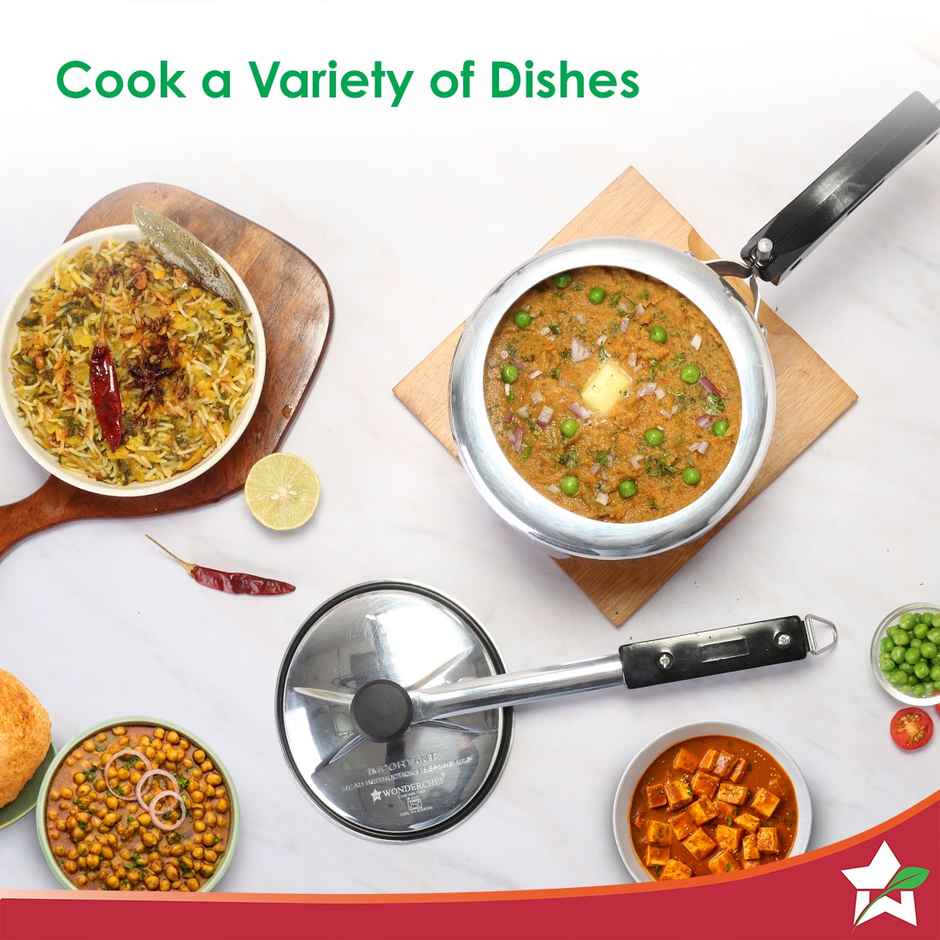 Wonderchef Alfa Aluminium Inner Lid Pressure Cooker | 3 Litre