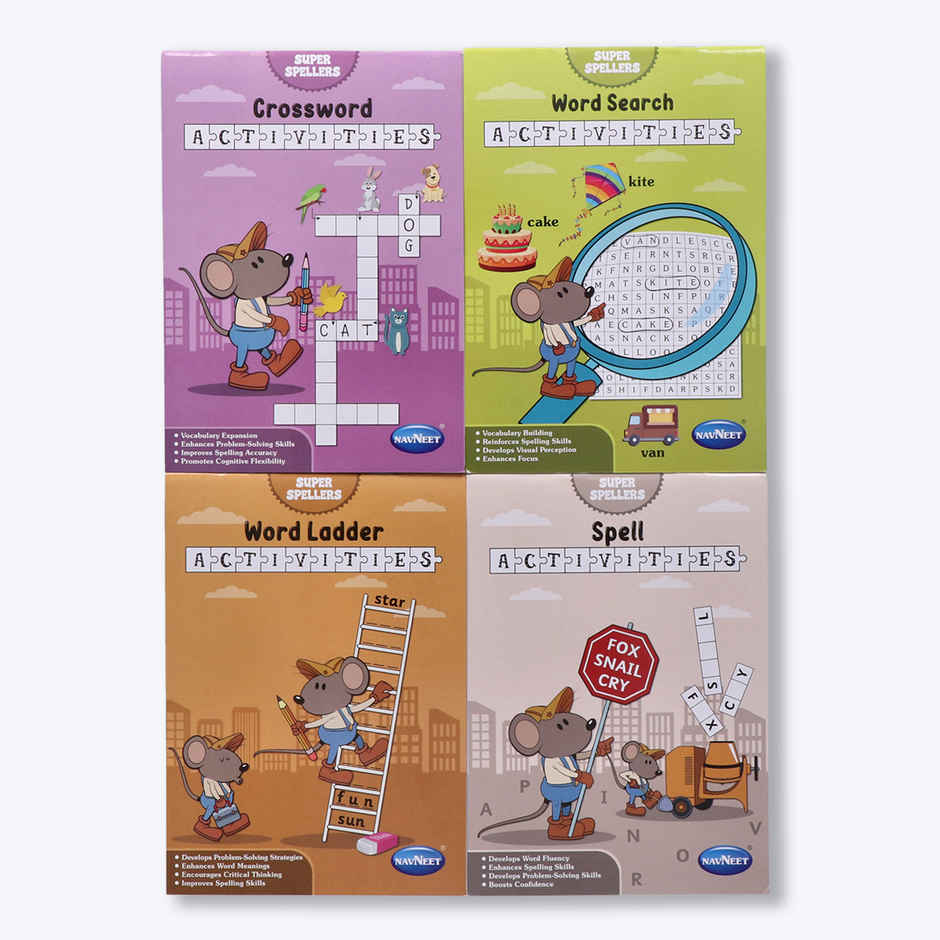 Navneet Super Spellers Series | Word Search | Crossword | Word Ladders | Spell Puzzles