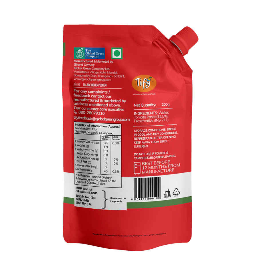 Tify Tomato Puree