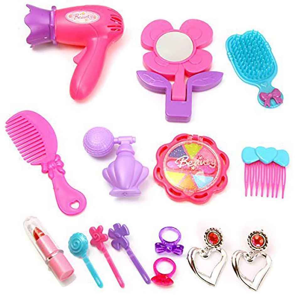 Webby Beauty Play Set for Girls | 15 Pcs | Pink | 3+ Years