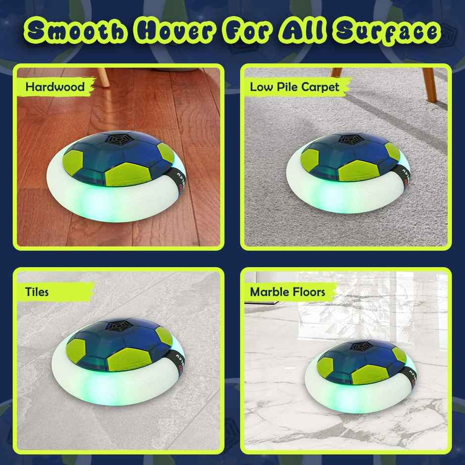 Wembley C-Type Usb Rechargeable Battery Powered Hover Football Indoohover Ball Soccer - Blue