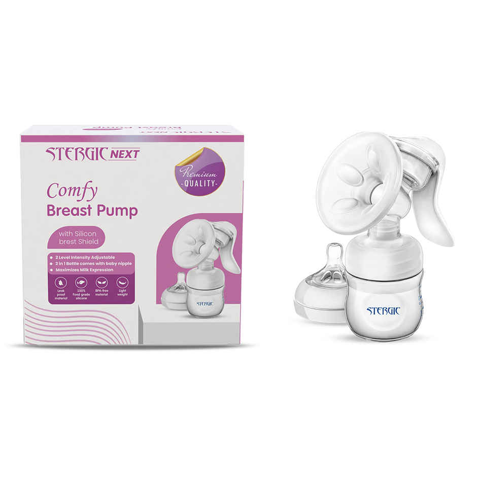 Stergic Next Comfy Manual Breast Pump With Silicon Breast Shield
