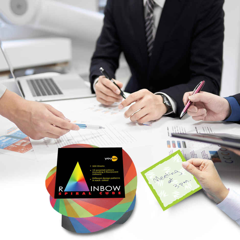 Navneet Youva Rainbow Spiral Cube Note Pad
