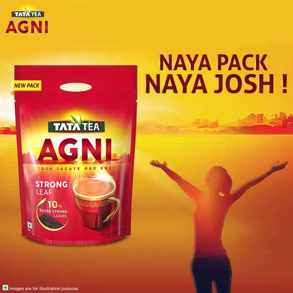 Tata Tea Agni 10% Extra Strong Leaves, Black Tea