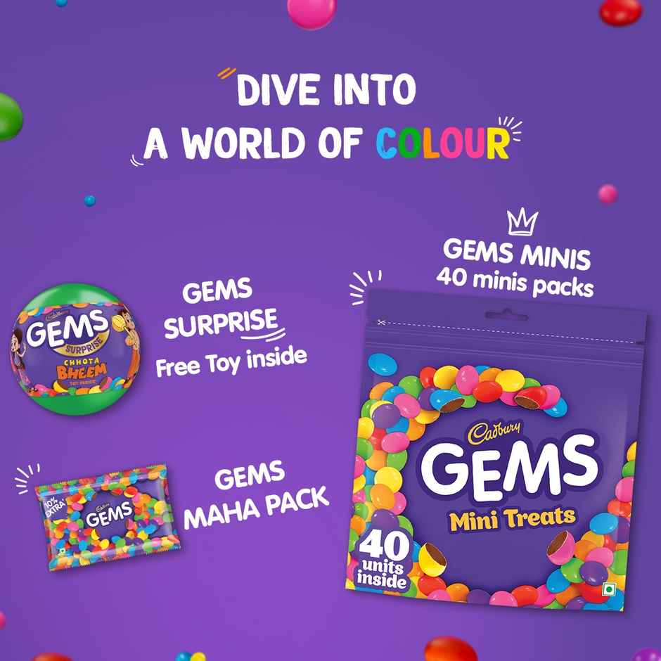 Cadbury Gems Surprise Ball Chocolate | Colourful & Fun