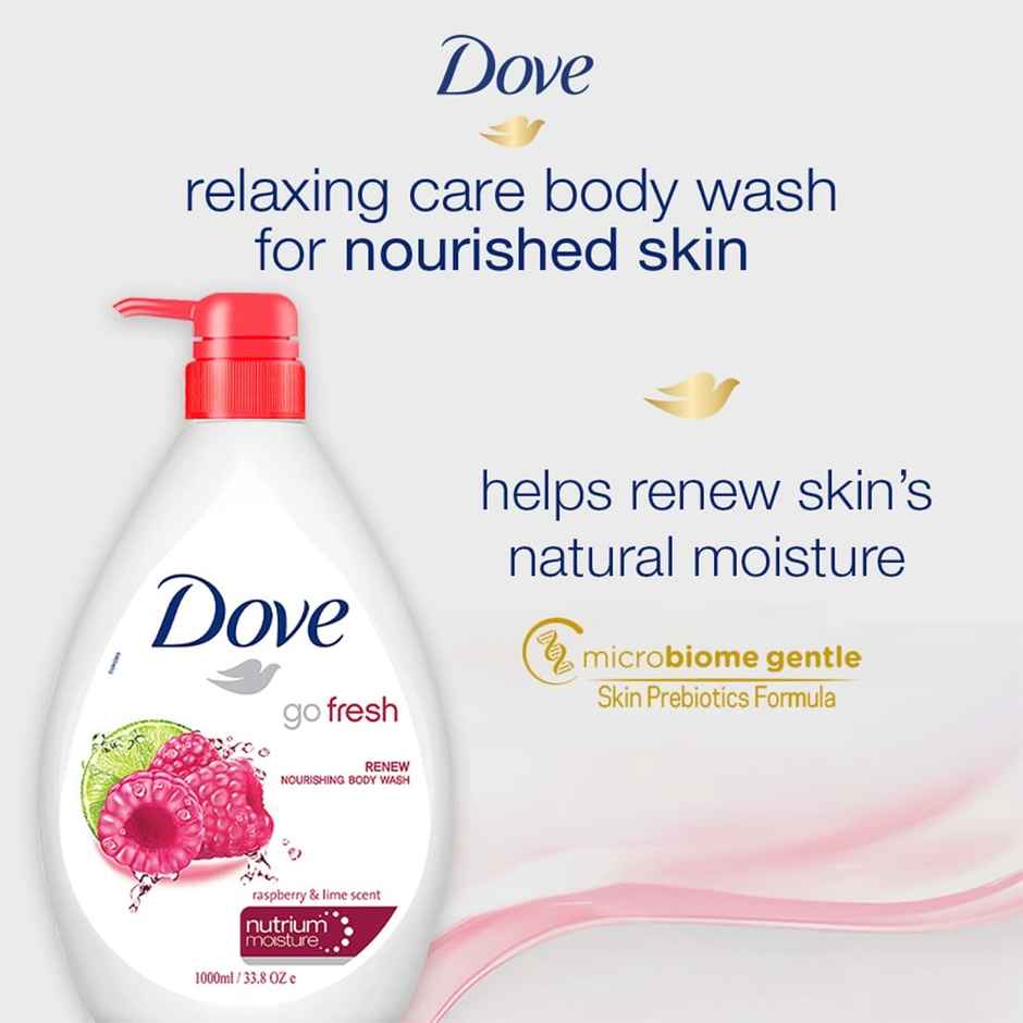 Dove Go Fresh Nourishing Body Wash | Raspberry & Lime | For Rejuvinated Skin