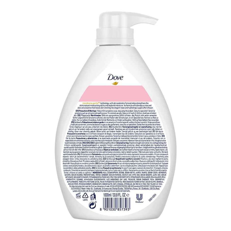 Dove Go Fresh Body Wash | Rose & Aloe Vera | For Replenished Skin