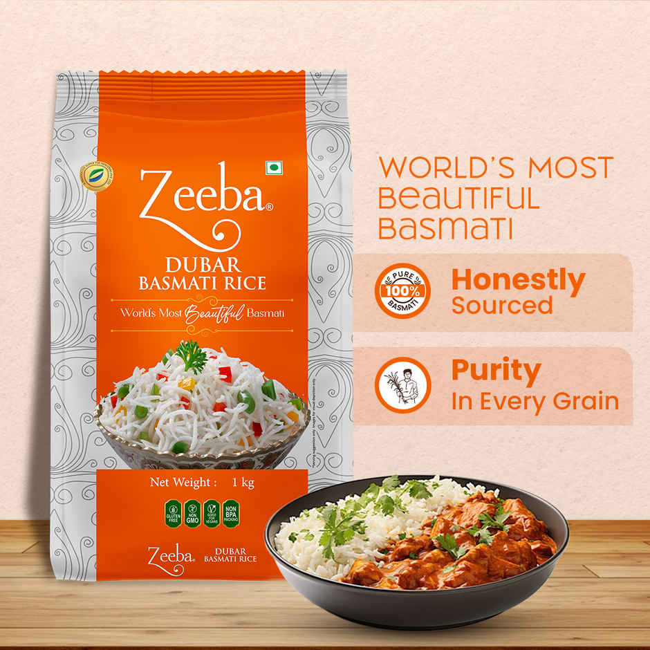 Zeeba Dubar Basmati 1121 Steam | Short Grain