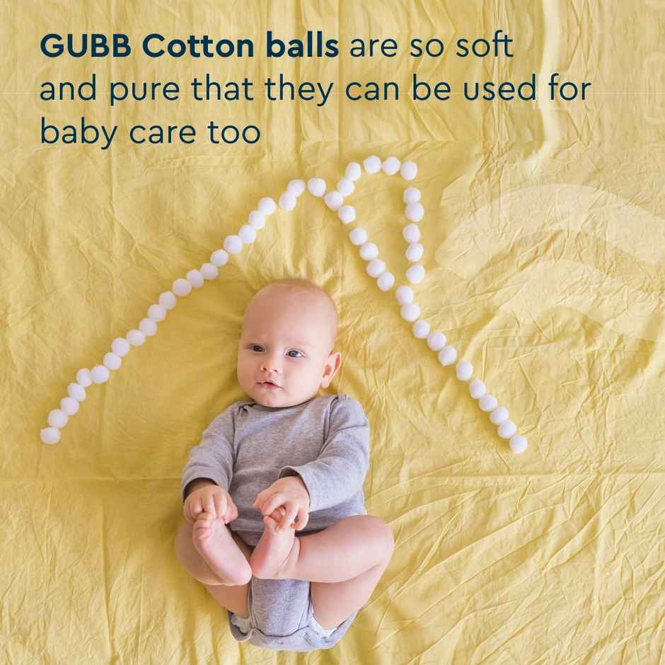 GUBB USA White Cotton Balls | Personal Care