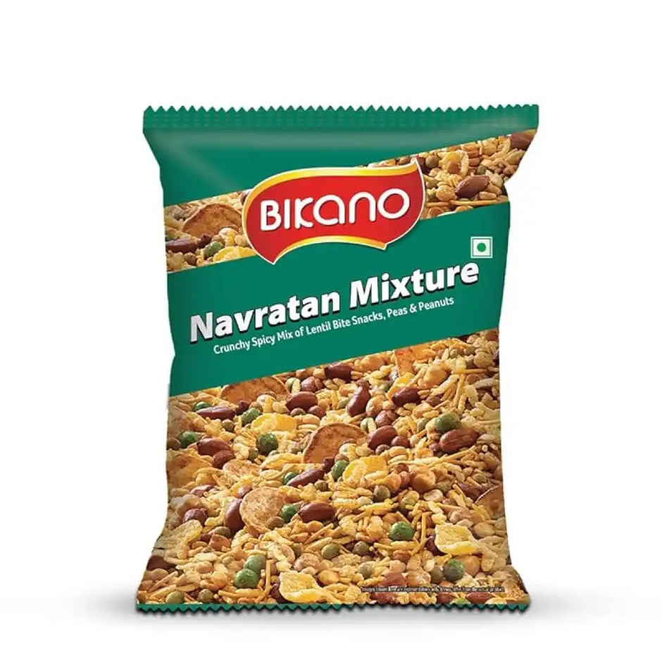 Bikano Navratan Mixture | Crunchy & Spicy Indian Snack | Protein & Fiber-Rich | Tea-Time & Anytime Snack Combo    