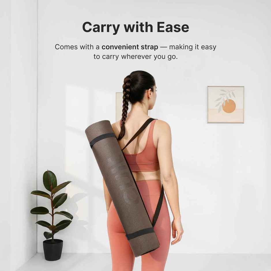 Cultfit EVA Yoga Mat | WS | Brown - 4 mm