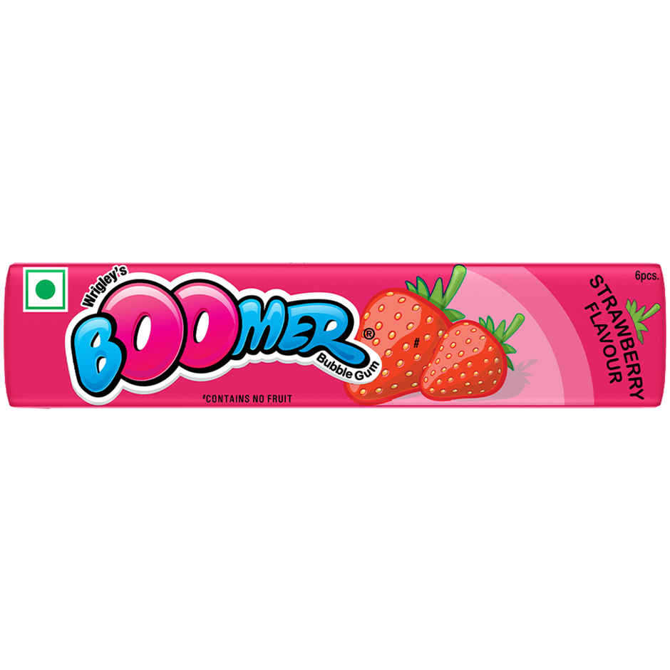 Boomer Strawberry Flavoured Chewing Gum