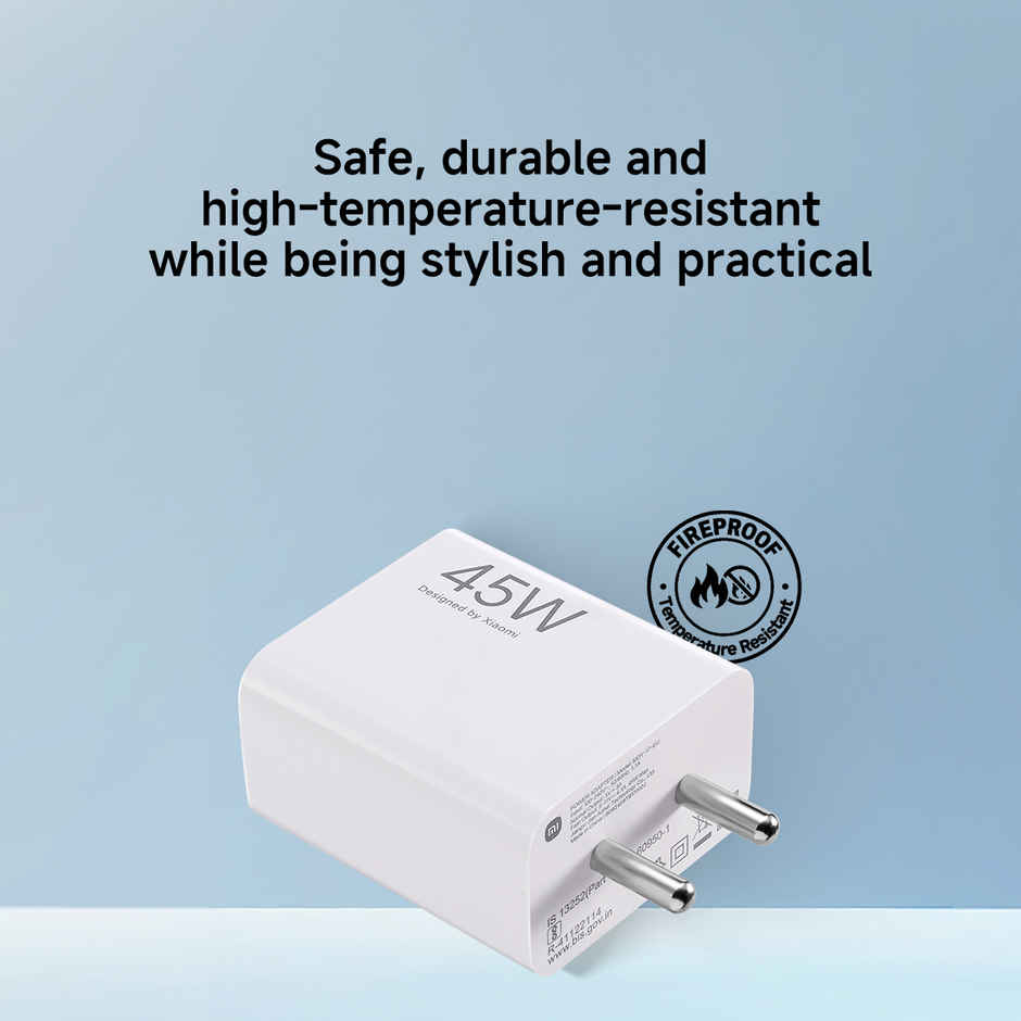 Xiaomi 45W Turbo Fast Charger with USB Type-C Cable Combo