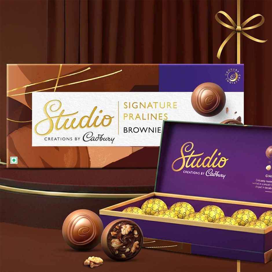 Cadbury Studio Signature Pralines Brownie Aux Noix Chocolate Gift Pack