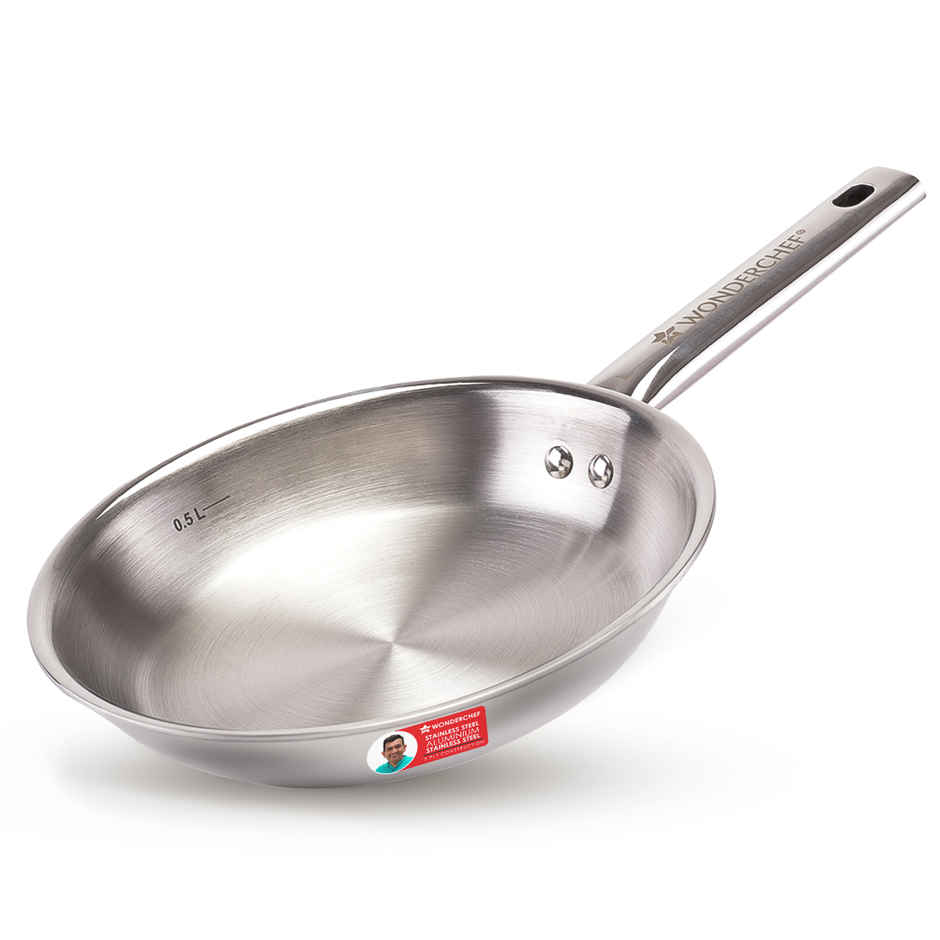 Wonderchef Stella Triply Stainless Steel Fry Pan | 20 cm | 1 L