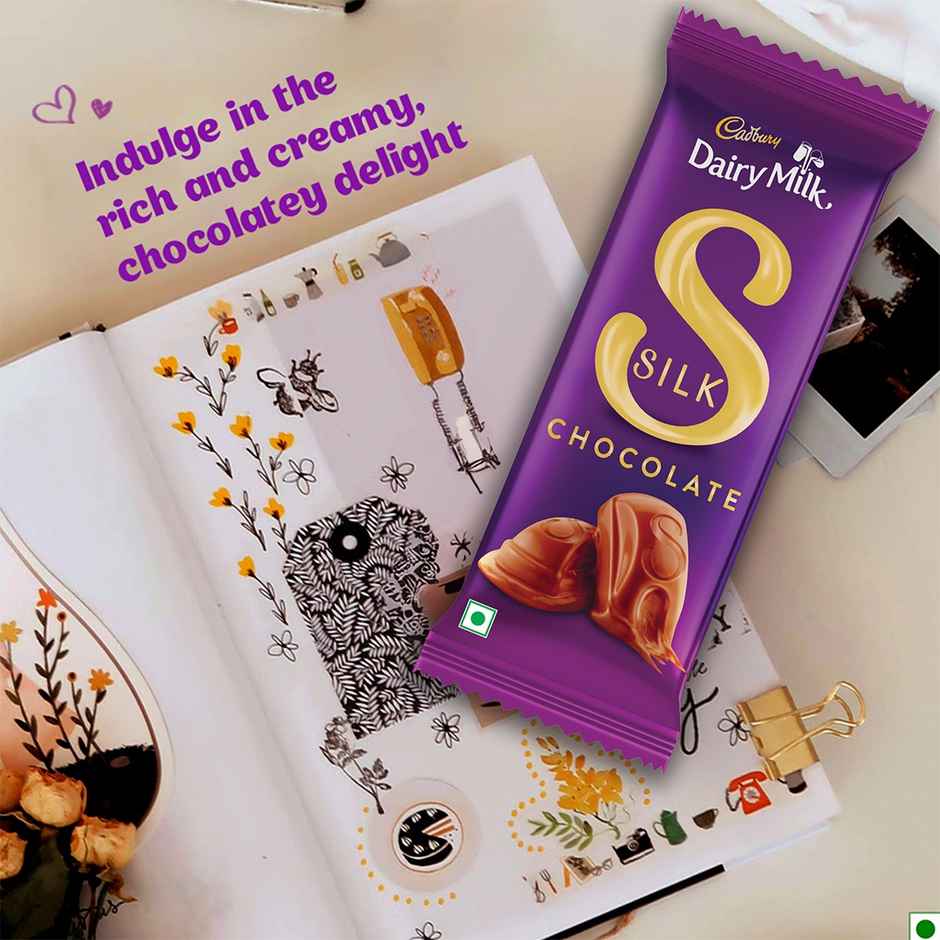 Cadbury Dairy Milk Silk Chocolate Bar | Smooth & Indulgent