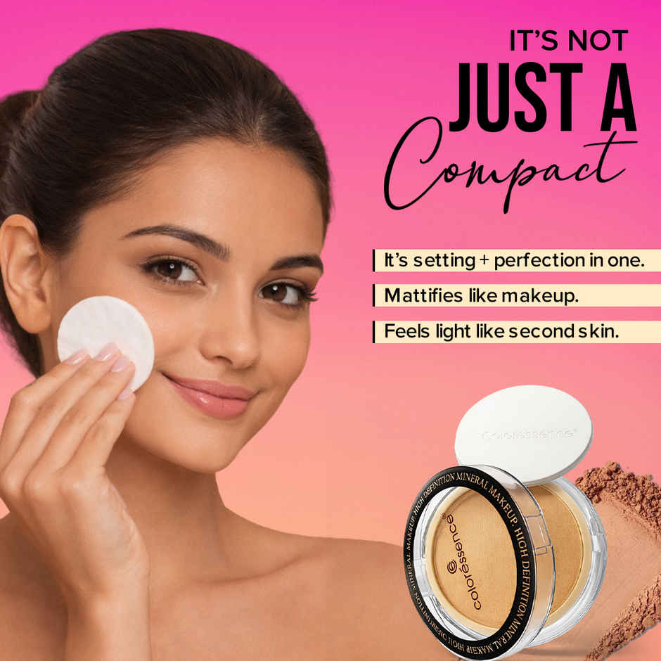 Coloressence Perfect Tone Compact Powder with Puff|Snow White|Lightweight|Long Lasting|Sweatproof