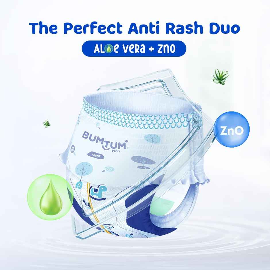 Bumtum Baby Diaper Pants With Leakage Protection - 6 To 11 Kg Medium