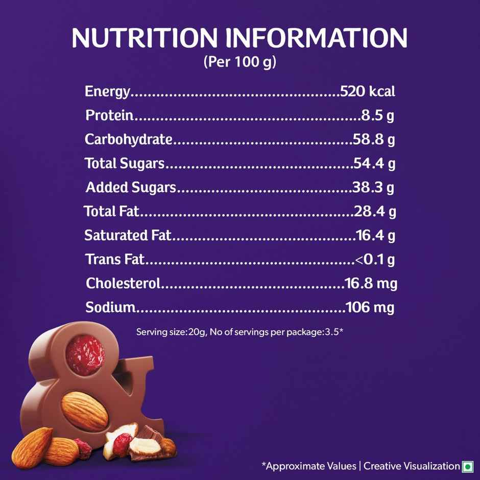 Fnp Radiant Red Rose(1pc) & Cadbury Dairy Milk Fruit & Nut Chocolate Bar(80gms) Combo