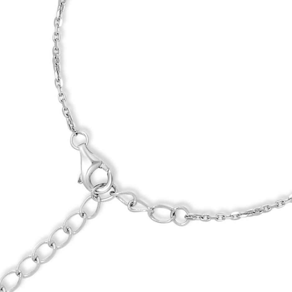 Zavya infinity CZ Rhodium Plated 925 Sterling Silver Chain Bracelet Gift Hamper