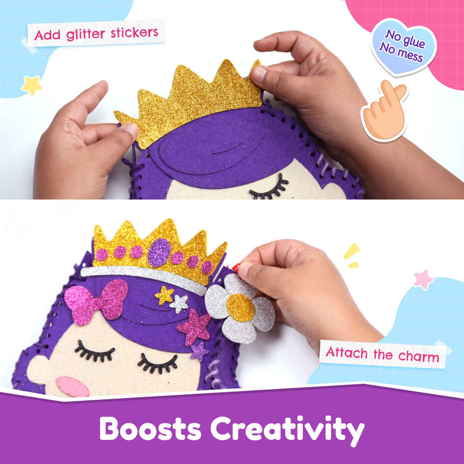 Bloomingo Diy Princess Sling Bag Kit | Art & Craft Kit For Ages 4+