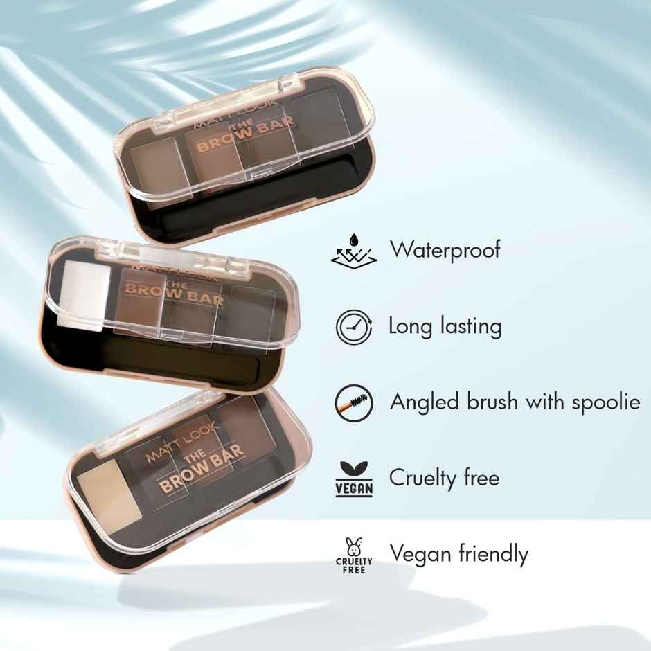 Mattlook The Brow Bar With Angled Brush | Waterproof & Longlasting | Shade-02