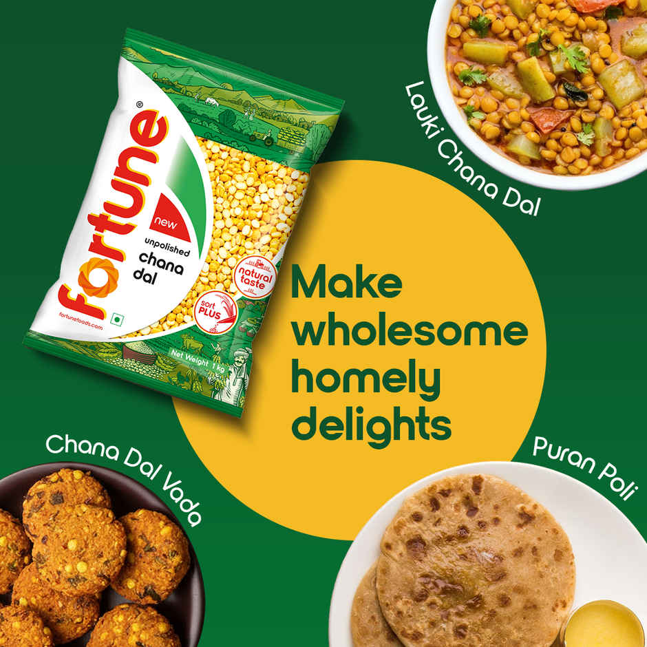 Fortune Unpolished Chana Dal