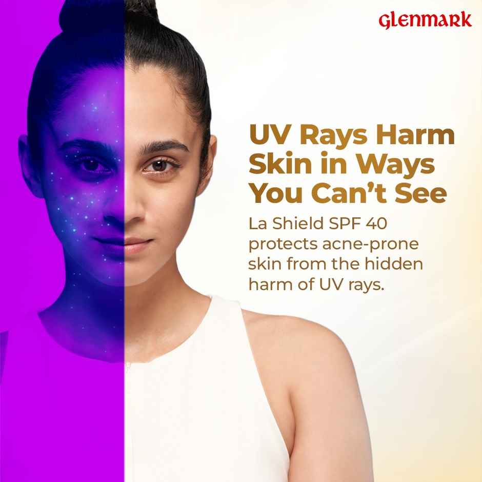 La Shield SPF 40+ & PA+++ Anti Acne Sunscreen Gel